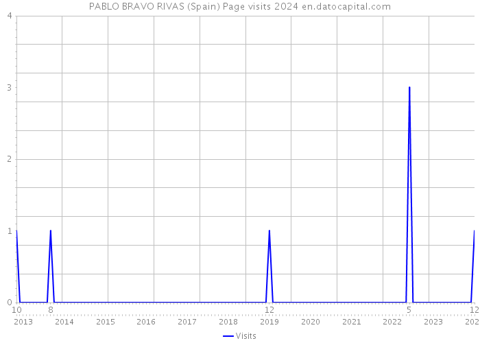 PABLO BRAVO RIVAS (Spain) Page visits 2024 