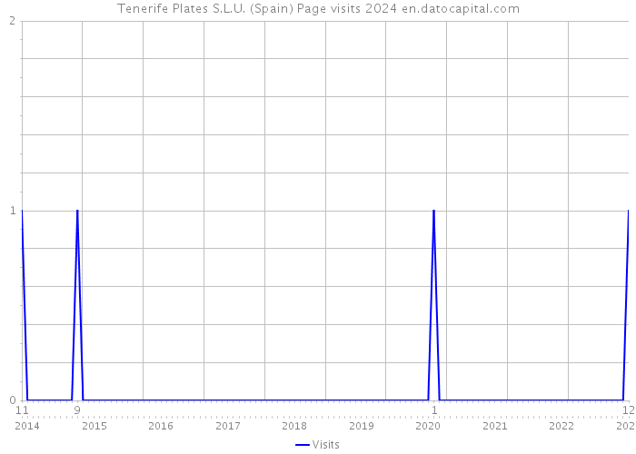 Tenerife Plates S.L.U. (Spain) Page visits 2024 
