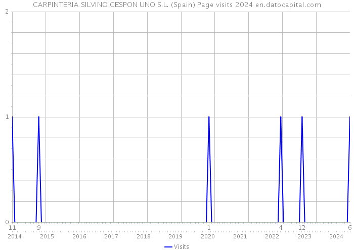 CARPINTERIA SILVINO CESPON UNO S.L. (Spain) Page visits 2024 