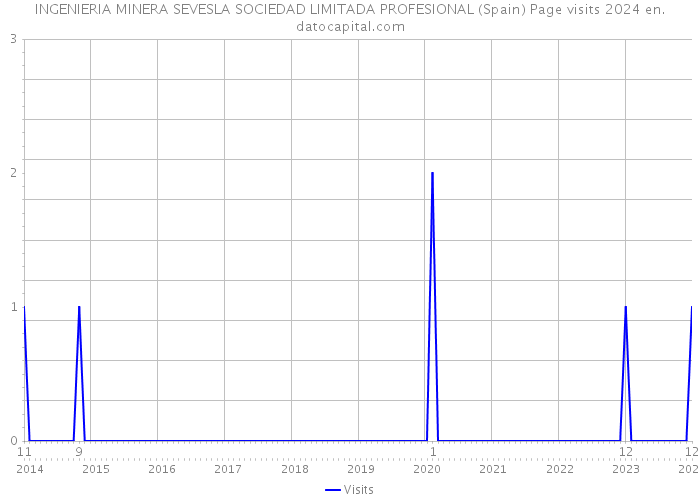 INGENIERIA MINERA SEVESLA SOCIEDAD LIMITADA PROFESIONAL (Spain) Page visits 2024 