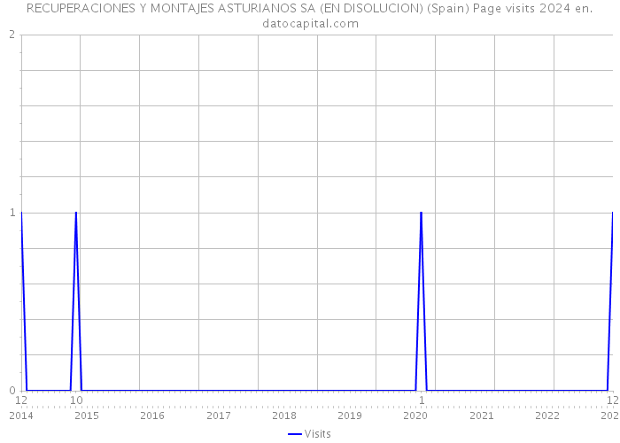 RECUPERACIONES Y MONTAJES ASTURIANOS SA (EN DISOLUCION) (Spain) Page visits 2024 