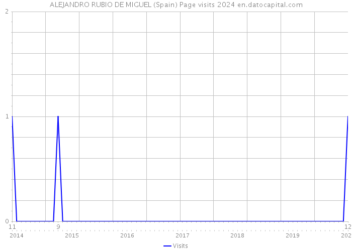 ALEJANDRO RUBIO DE MIGUEL (Spain) Page visits 2024 