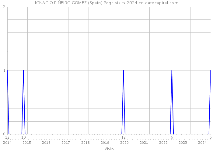 IGNACIO PIÑEIRO GOMEZ (Spain) Page visits 2024 