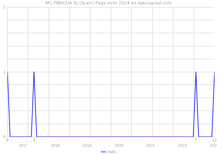 MC FIBAGUA SL (Spain) Page visits 2024 