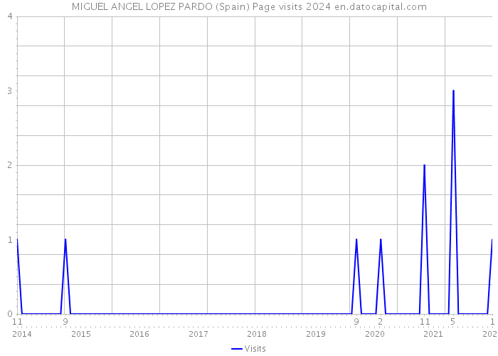MIGUEL ANGEL LOPEZ PARDO (Spain) Page visits 2024 