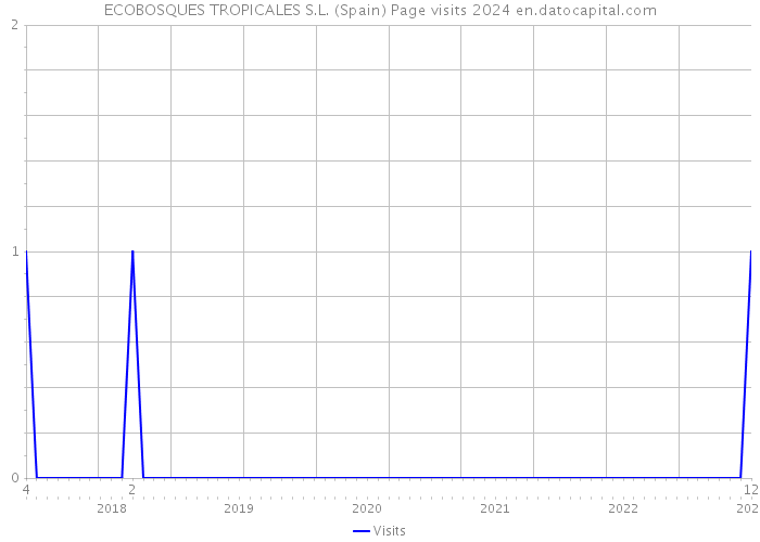 ECOBOSQUES TROPICALES S.L. (Spain) Page visits 2024 