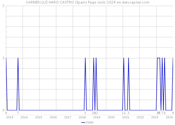 CARMEN LUZ HARO CASTRO (Spain) Page visits 2024 