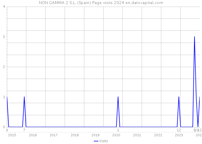 NON GAMMA 2 S.L. (Spain) Page visits 2024 