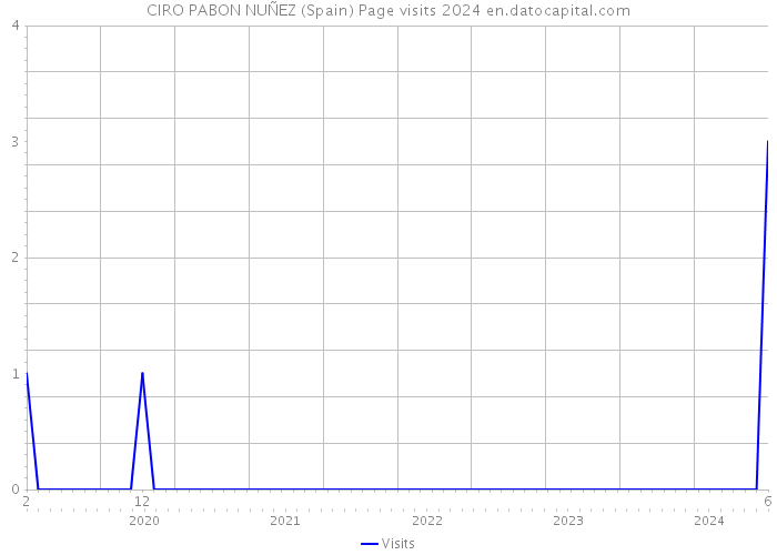 CIRO PABON NUÑEZ (Spain) Page visits 2024 