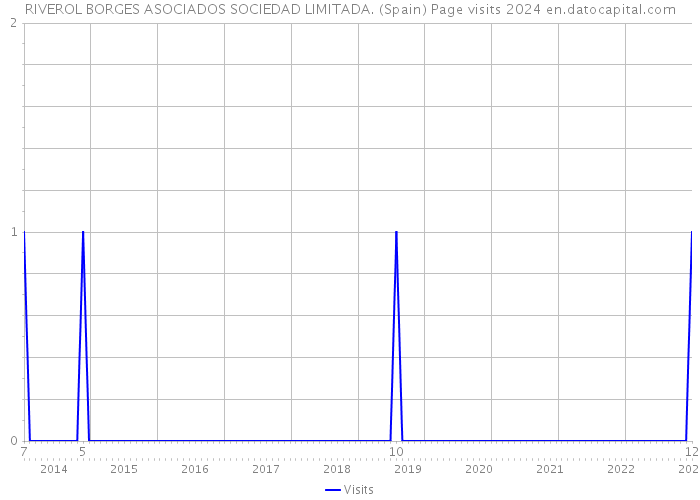 RIVEROL BORGES ASOCIADOS SOCIEDAD LIMITADA. (Spain) Page visits 2024 