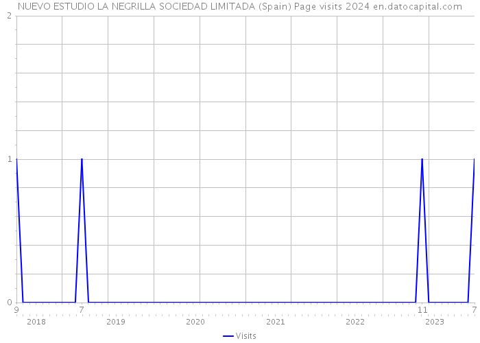 NUEVO ESTUDIO LA NEGRILLA SOCIEDAD LIMITADA (Spain) Page visits 2024 