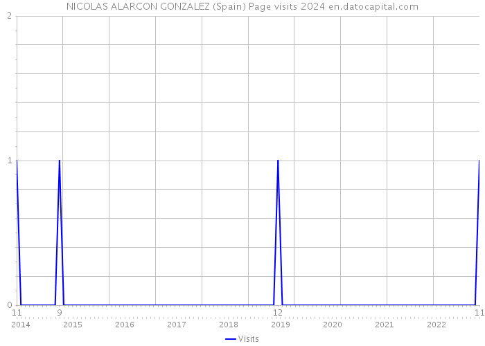NICOLAS ALARCON GONZALEZ (Spain) Page visits 2024 