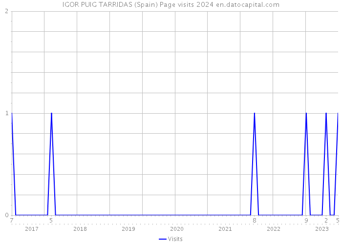 IGOR PUIG TARRIDAS (Spain) Page visits 2024 