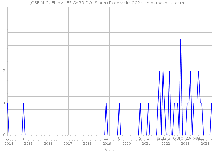 JOSE MIGUEL AVILES GARRIDO (Spain) Page visits 2024 