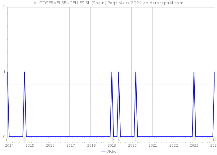 AUTOSERVEI SENCELLES SL (Spain) Page visits 2024 
