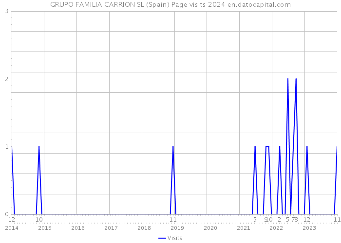GRUPO FAMILIA CARRION SL (Spain) Page visits 2024 