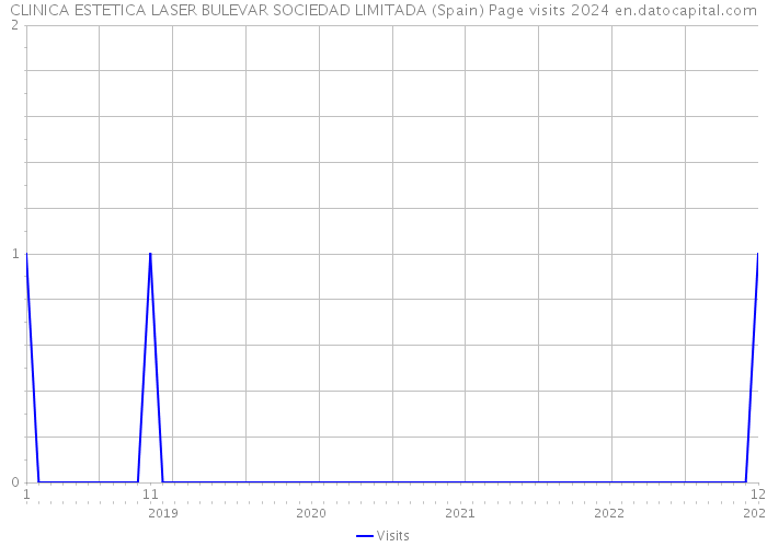 CLINICA ESTETICA LASER BULEVAR SOCIEDAD LIMITADA (Spain) Page visits 2024 