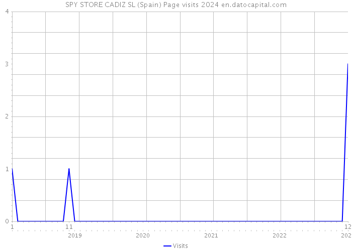SPY STORE CADIZ SL (Spain) Page visits 2024 
