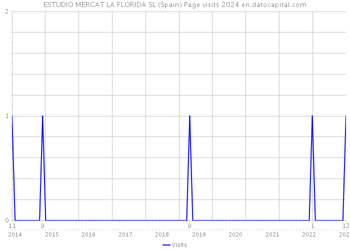 ESTUDIO MERCAT LA FLORIDA SL (Spain) Page visits 2024 