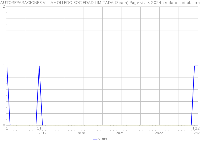 AUTOREPARACIONES VILLAMOLLEDO SOCIEDAD LIMITADA (Spain) Page visits 2024 