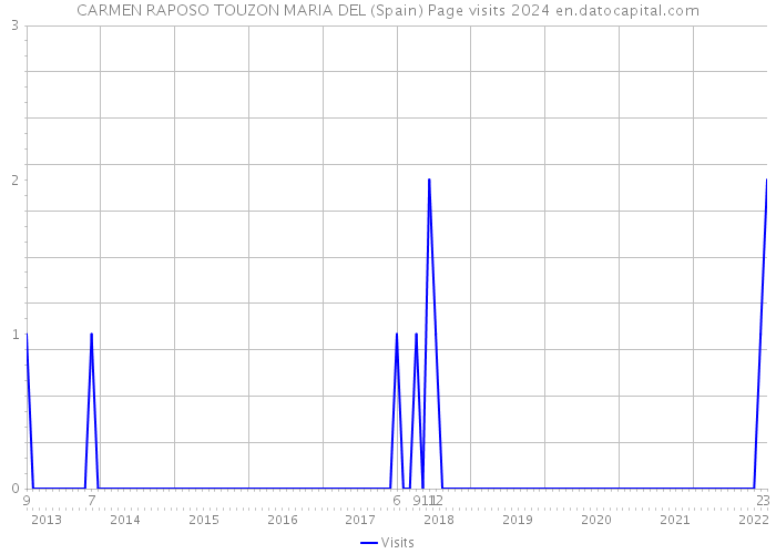 CARMEN RAPOSO TOUZON MARIA DEL (Spain) Page visits 2024 