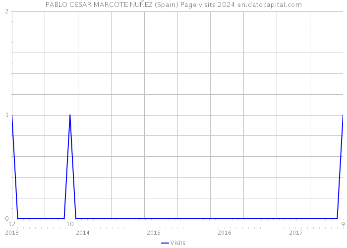 PABLO CESAR MARCOTE NUÑEZ (Spain) Page visits 2024 