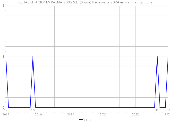 REHABILITACIONES PALMA 2005 S.L. (Spain) Page visits 2024 