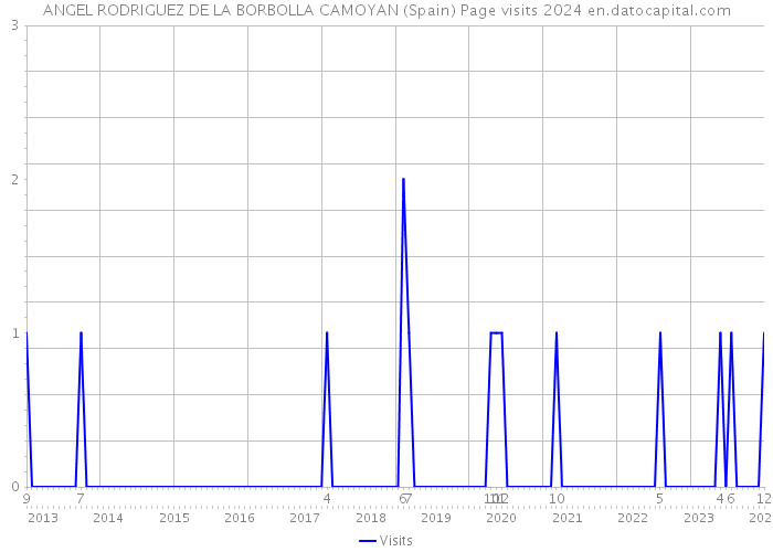 ANGEL RODRIGUEZ DE LA BORBOLLA CAMOYAN (Spain) Page visits 2024 