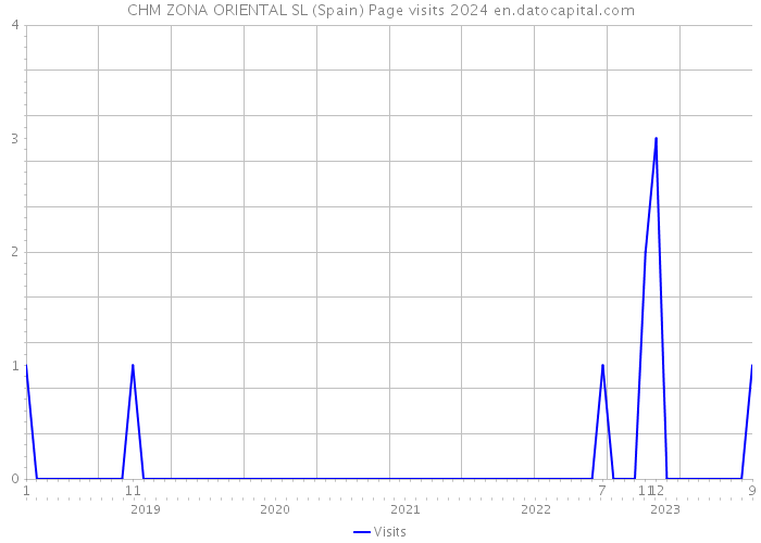 CHM ZONA ORIENTAL SL (Spain) Page visits 2024 