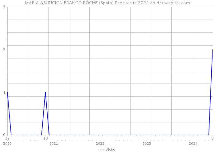 MARIA ASUNCION FRANCO ROCHE (Spain) Page visits 2024 