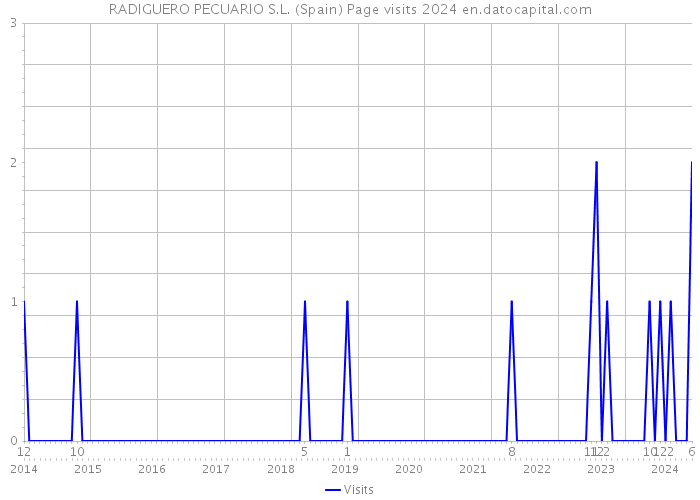 RADIGUERO PECUARIO S.L. (Spain) Page visits 2024 