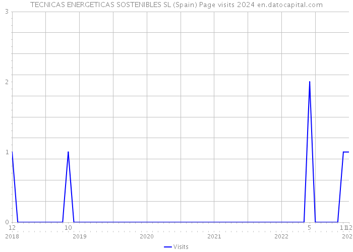TECNICAS ENERGETICAS SOSTENIBLES SL (Spain) Page visits 2024 