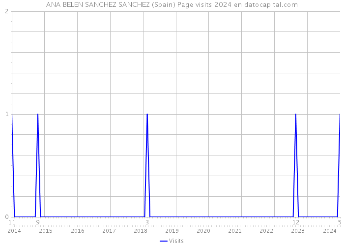 ANA BELEN SANCHEZ SANCHEZ (Spain) Page visits 2024 