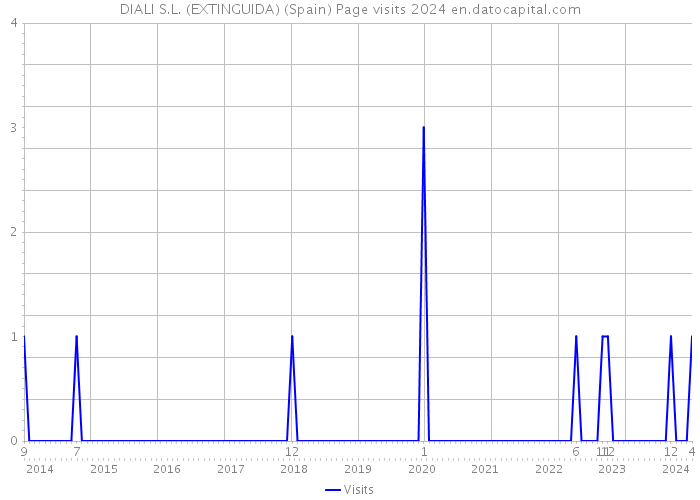 DIALI S.L. (EXTINGUIDA) (Spain) Page visits 2024 