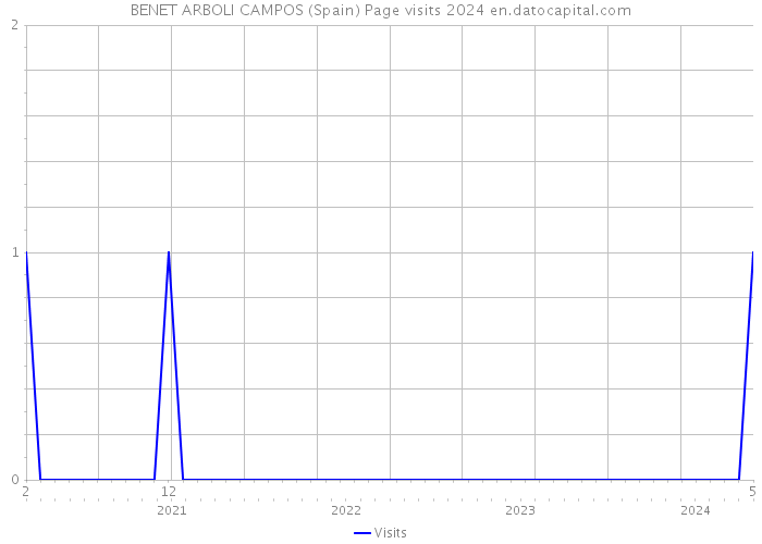 BENET ARBOLI CAMPOS (Spain) Page visits 2024 
