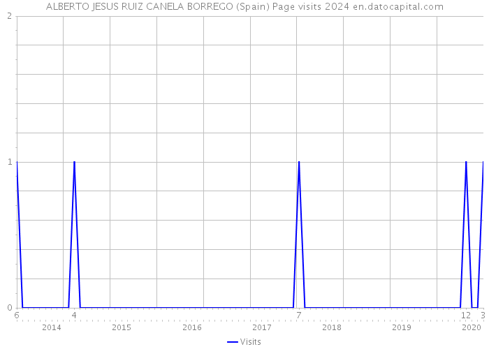 ALBERTO JESUS RUIZ CANELA BORREGO (Spain) Page visits 2024 