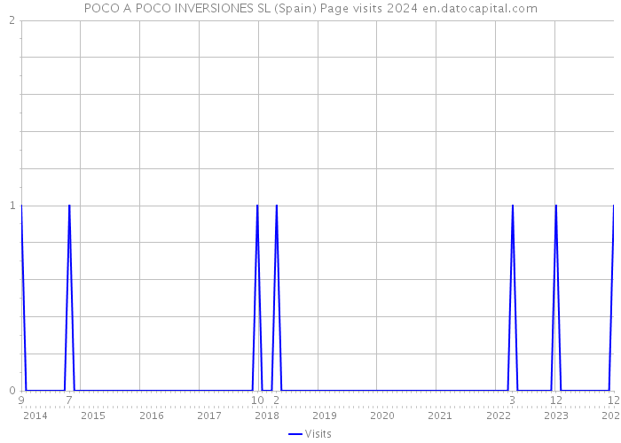 POCO A POCO INVERSIONES SL (Spain) Page visits 2024 