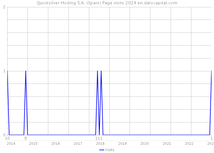 Quicksilver Hoding S.A. (Spain) Page visits 2024 