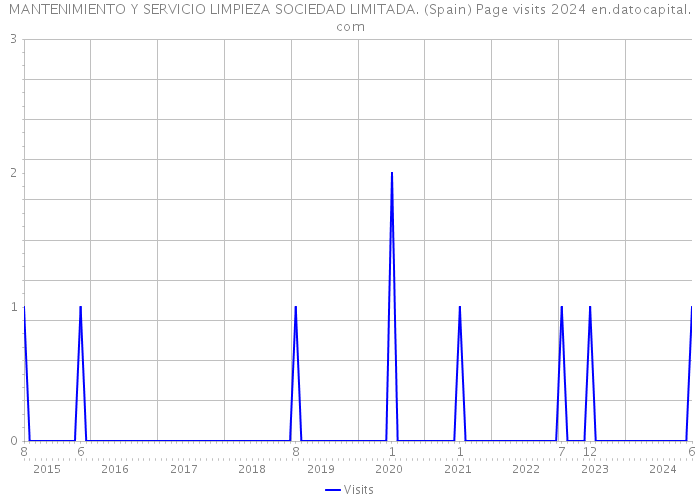 MANTENIMIENTO Y SERVICIO LIMPIEZA SOCIEDAD LIMITADA. (Spain) Page visits 2024 