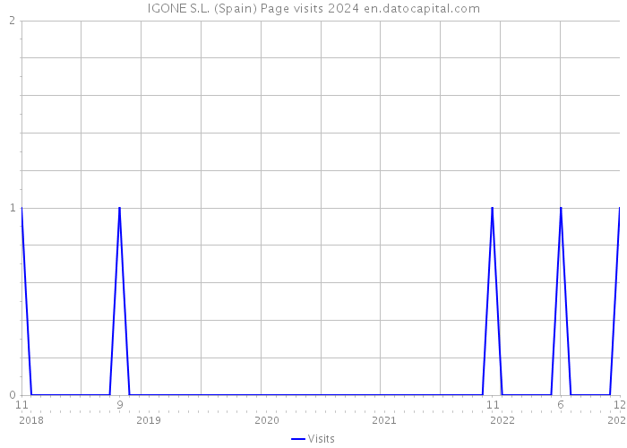 IGONE S.L. (Spain) Page visits 2024 