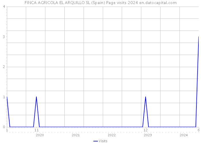 FINCA AGRICOLA EL ARQUILLO SL (Spain) Page visits 2024 