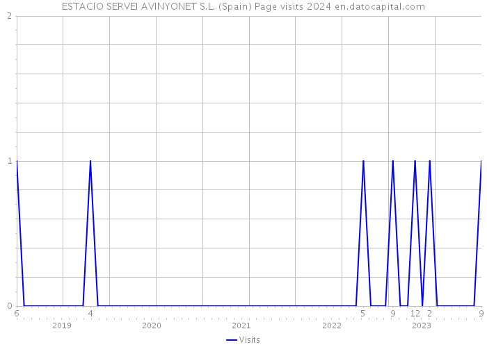 ESTACIO SERVEI AVINYONET S.L. (Spain) Page visits 2024 