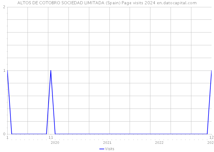 ALTOS DE COTOBRO SOCIEDAD LIMITADA (Spain) Page visits 2024 