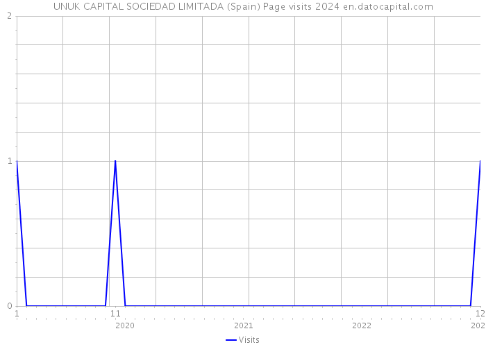 UNUK CAPITAL SOCIEDAD LIMITADA (Spain) Page visits 2024 