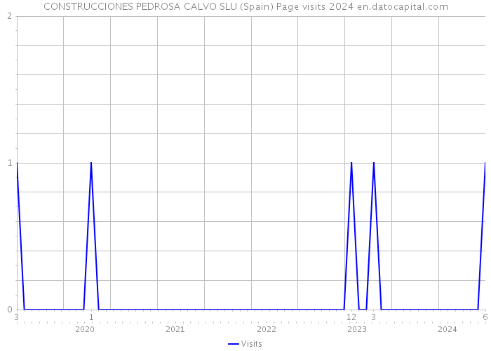 CONSTRUCCIONES PEDROSA CALVO SLU (Spain) Page visits 2024 