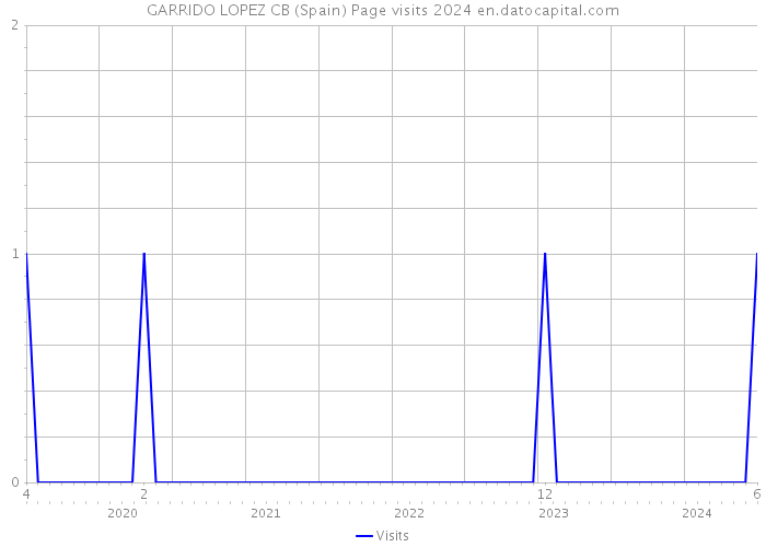 GARRIDO LOPEZ CB (Spain) Page visits 2024 