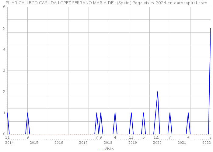 PILAR GALLEGO CASILDA LOPEZ SERRANO MARIA DEL (Spain) Page visits 2024 