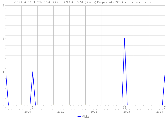 EXPLOTACION PORCINA LOS PEDREGALES SL (Spain) Page visits 2024 