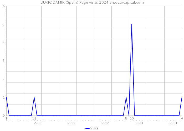DUKIC DAMIR (Spain) Page visits 2024 