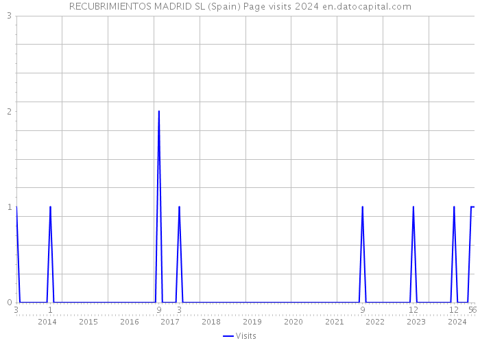 RECUBRIMIENTOS MADRID SL (Spain) Page visits 2024 